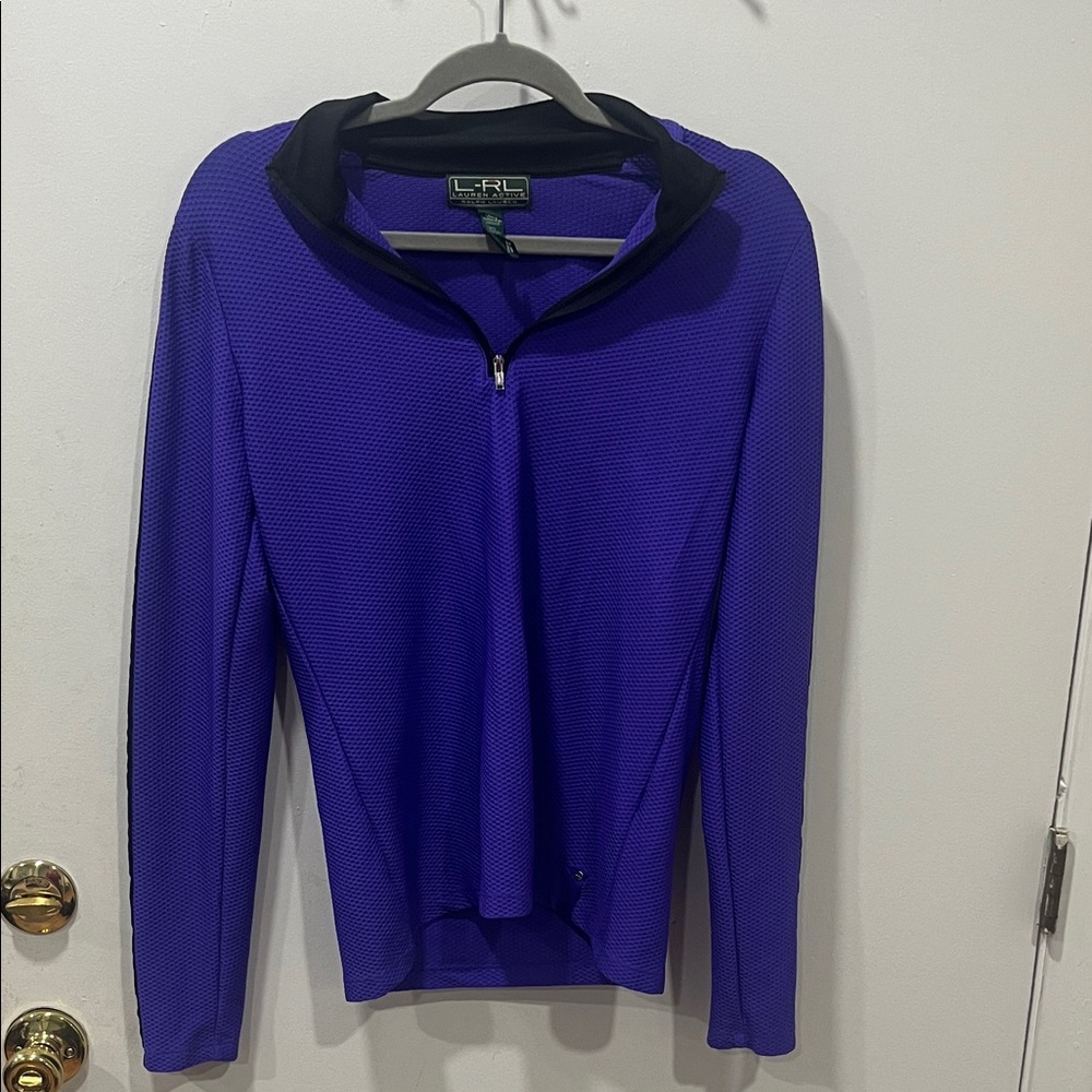 Lauren Ralph Lauren Women's Purple Zip-Up Hoodie